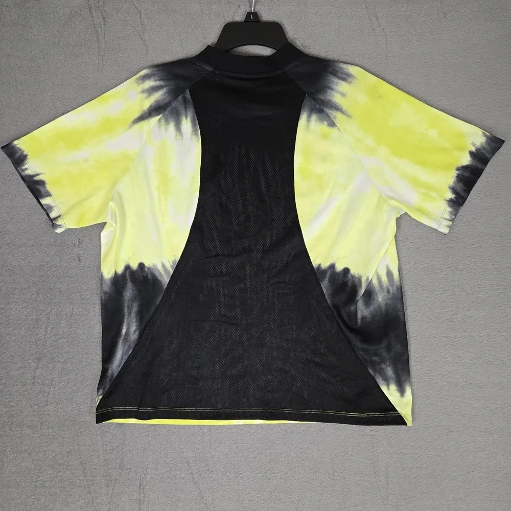 Nike F.C. Sem Risco Tie Dye Soccer Jersey Womens Large Yellow Black CK7843-010